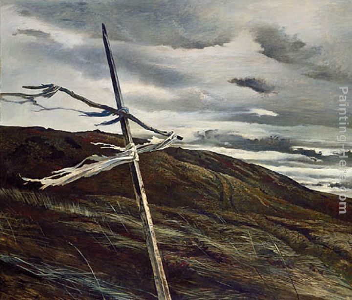 Dodges Ridge painting - Andrew Wyeth Dodges Ridge art painting